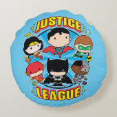 チビ(小さくかわいく書いた感じ)司法連盟 ラウンドクッション (裏面)
