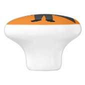 チビ（小さくかわいく書いた感じ）吸血鬼 セラミックノブ (側面)