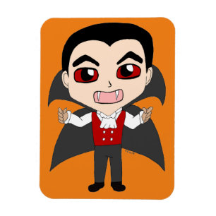 チビ(小さくかわいく書いた感じ)吸血鬼 マグネット