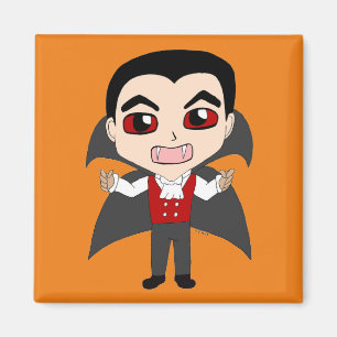 チビ(小さくかわいく書いた感じ)吸血鬼 マグネット