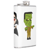 チビ（小さくかわいく書いた感じ）吸血鬼、怪物、ミイラ フラスク (右)