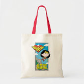 チビ(小さくかわいく書いた感じ)女疑問に思性 – 真実を教えてバレンタイン トートバッグ (正面)