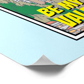 チビ(小さくかわいく書いた感じ)女疑問に思性 – 真実を教えてバレンタイン ポスター (角)