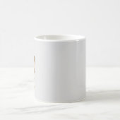 チビ（小さくかわいく書いた感じ）小妖精や小人 コーヒーマグカップ (中央)