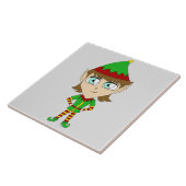 チビ（小さくかわいく書いた感じ）小妖精や小人 タイル (側面)