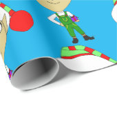 チビ（小さくかわいく書いた感じ）小妖精や小人 ラッピングペーパー (ロールコーナー)