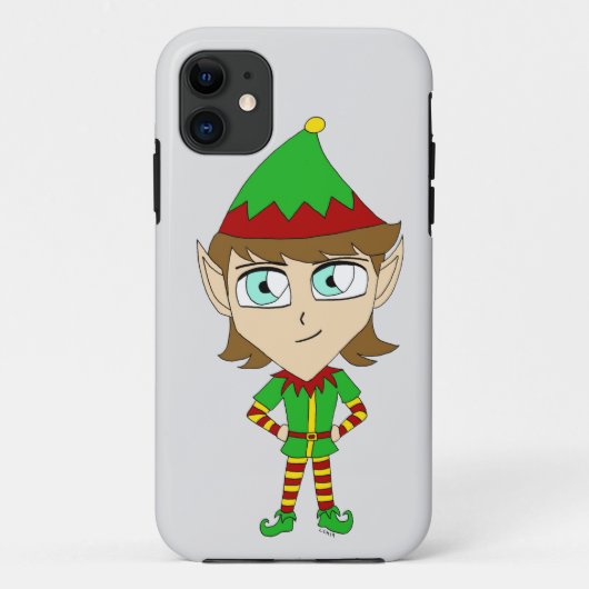 チビ(小さくかわいく書いた感じ)小妖精や小人 Case-Mate iPhoneケース (裏面)