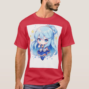 チビ(小さくかわいく書いた感じ)水1 Tシャツ