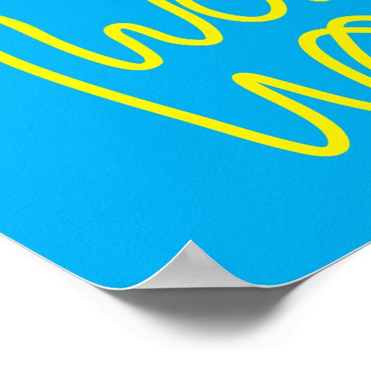 チビ(小さくかわいく書いた感じ)疑問に思投げ飛んでいる縄付き女性 ポスター (角)