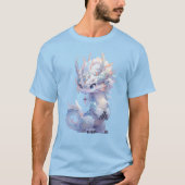 チビ（小さくかわいく書いた感じ）竜 Tシャツ (正面)