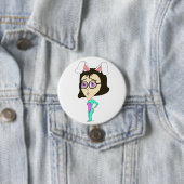 チビ（小さくかわいく書いた感じ） 缶バッジ (インサイチュ)