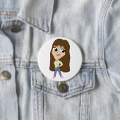 チビ(小さくかわいく書いた感じ) 缶バッジ (インサイチュ)