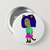 チビ（小さくかわいく書いた感じ） 缶バッジ (正面&裏面)