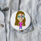 チビ（小さくかわいく書いた感じ） 缶バッジ (インサイチュ)