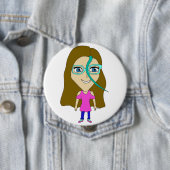 チビ(小さくかわいく書いた感じ) 缶バッジ (インサイチュ)