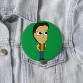 チビ(小さくかわいく書いた感じ) 缶バッジ (インサイチュ)