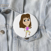 チビ（小さくかわいく書いた感じ） 缶バッジ (インサイチュ)