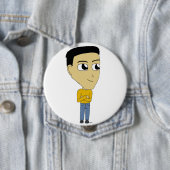 チビ（小さくかわいく書いた感じ） 缶バッジ (インサイチュ)