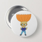 チビ（小さくかわいく書いた感じ） 缶バッジ (正面&裏面)