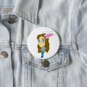 チビ（小さくかわいく書いた感じ） 缶バッジ (インサイチュ)