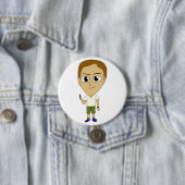 チビ（小さくかわいく書いた感じ） 缶バッジ (インサイチュ)