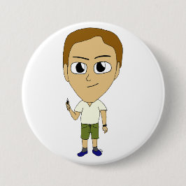 チビ（小さくかわいく書いた感じ） 缶バッジ