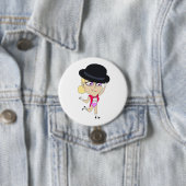 チビ（小さくかわいく書いた感じ）  缶バッジ (インサイチュ)