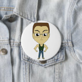 チビ（小さくかわいく書いた感じ） 缶バッジ (インサイチュ)