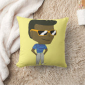 チビ(小さくかわいく書いた感じ)装飾用クッション クッション (ブランケット)