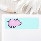 チビ（小さくかわいく書いた感じ）豚 ラベル (インサイチュ)