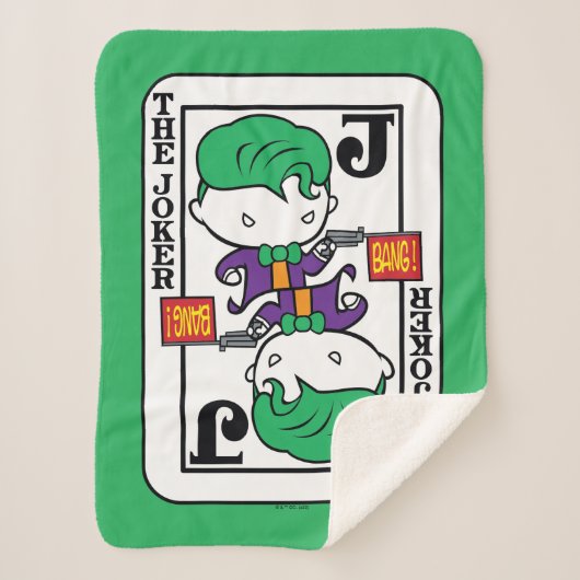 チビ(小さくかわいく書いた感じ)遊ジョーカー シェルパブランケット (正面)