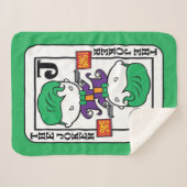 チビ(小さくかわいく書いた感じ)遊ジョーカー シェルパブランケット (正面(横))