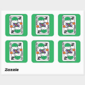 チビ（小さくかわいく書いた感じ）遊ジョーカー スクエアシール (シート)