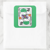 チビ(小さくかわいく書いた感じ)遊ジョーカー スクエアシール (バッグ)