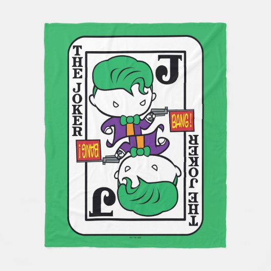 チビ(小さくかわいく書いた感じ)遊ジョーカー フリースブランケット (正面)
