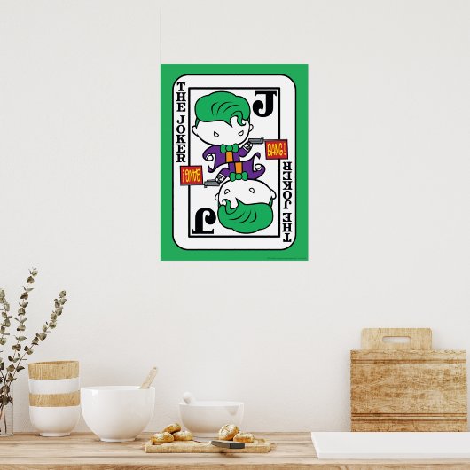 チビ(小さくかわいく書いた感じ)遊ジョーカー ポスター (キッチン)