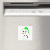 チビ（小さくかわいく書いた感じ）雪だるま マグネット (インサイチュ (食洗機))