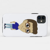 チビ(小さくかわいく書いた感じ) Case-Mate iPhoneケース (裏面(横))