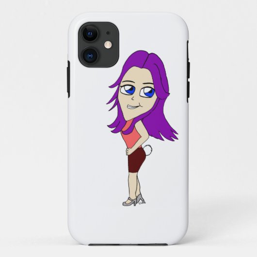 チビ(小さくかわいく書いた感じ) Case-Mate iPhoneケース (裏面)