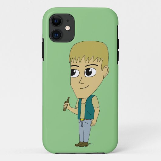 チビ（小さくかわいく書いた感じ） Case-Mate iPhoneケース (裏面)
