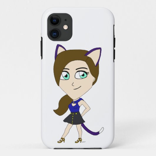 チビ(小さくかわいく書いた感じ) Case-Mate iPhoneケース (裏面)