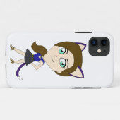 チビ(小さくかわいく書いた感じ) Case-Mate iPhoneケース (裏面(横))