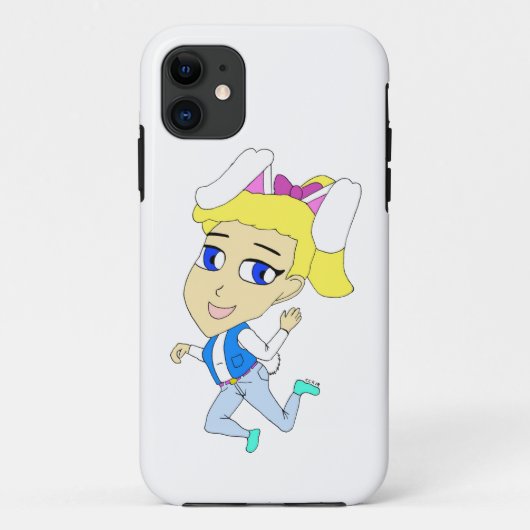 チビ(小さくかわいく書いた感じ) Case-Mate iPhoneケース (裏面)