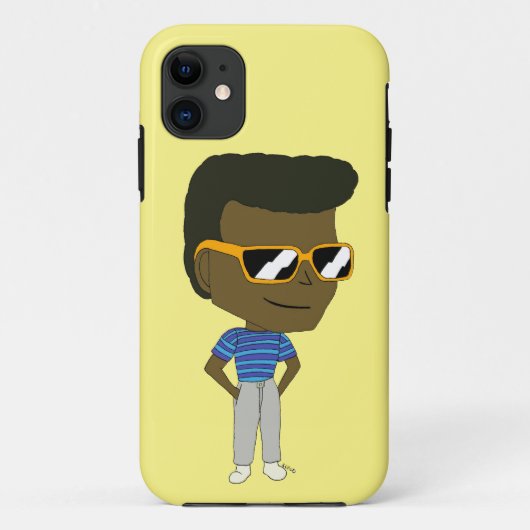チビ(小さくかわいく書いた感じ) Case-Mate iPhoneケース (裏面)