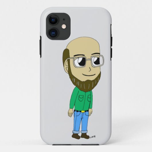 チビ(小さくかわいく書いた感じ) Case-Mate iPhoneケース (裏面)