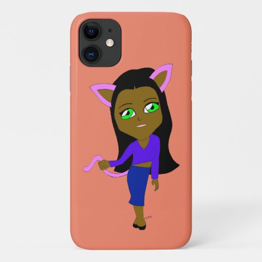 チビ(小さくかわいく書いた感じ) Case-Mate iPhoneケース (裏面)