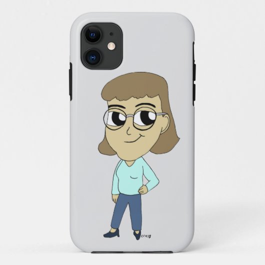 チビ(小さくかわいく書いた感じ) Case-Mate iPhoneケース (裏面)