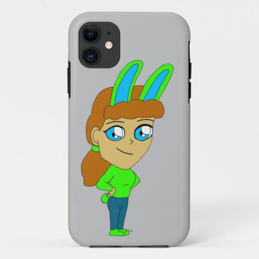 チビ(小さくかわいく書いた感じ) Case-Mate iPhoneケース (裏面)