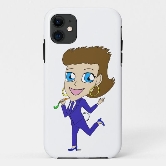 チビ(小さくかわいく書いた感じ) Case-Mate iPhoneケース (裏面)