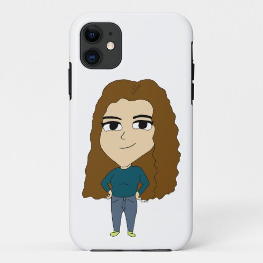 チビ(小さくかわいく書いた感じ) Case-Mate iPhoneケース (裏面)